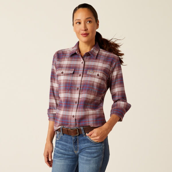 Ariat Womens Rebar Flannel DuraStretch Work Shirt