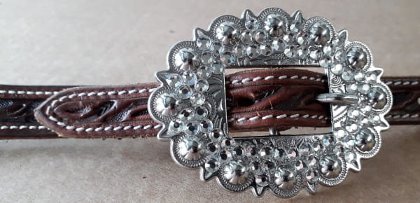 Cattleman´s White Dots Buckle