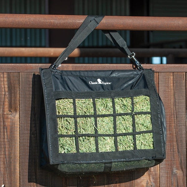 Classic Equine Top Load Hay Bag Moderate Feed black