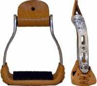 Metalab Steigbügel Racing Silver engraved Metalab Steigbügel Racing Silver engraved