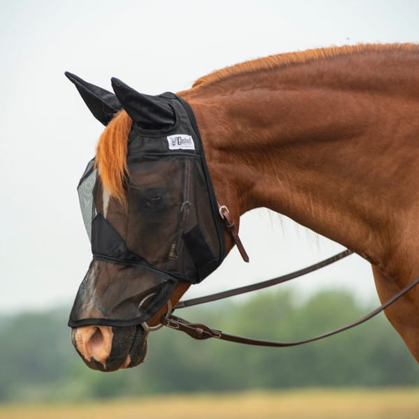 Cashel Quiet Ride Fly Mask mit Ohren- und Nasenschutz
