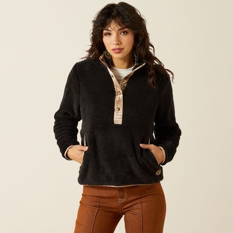 Ariat Womens Berber Snap Front Sweatshirt