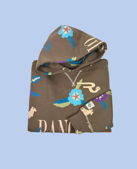 Ranchgirl Hooded Sweat Paisley major brown