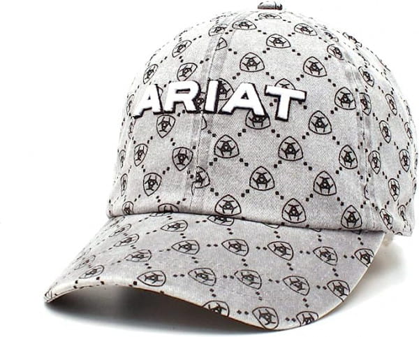 Ariat Womens Ponyflo Patterned Cap grey