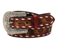 Angel Ranch Women's Sunflower Cactus Western Belt