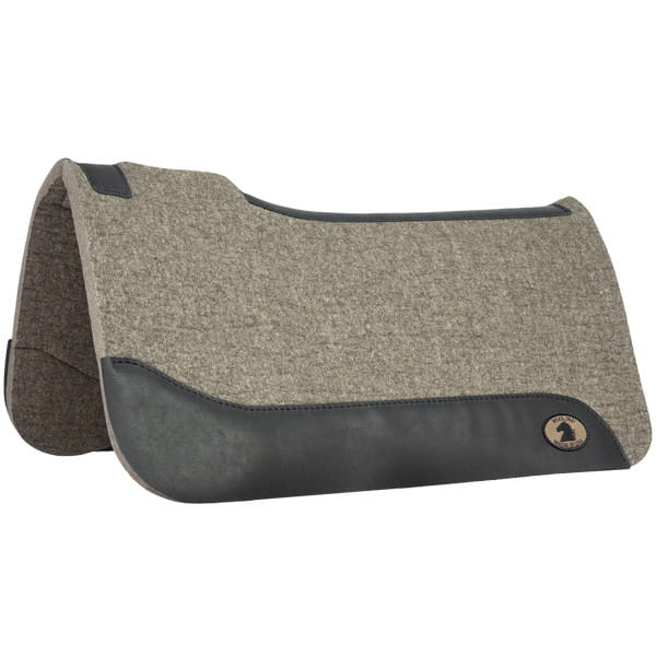 Mustang Contoured Wool Pad with black leather