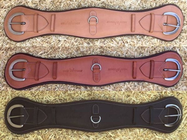 Cattleman&#039;s Leder Bauchgurt anatomisch gepolstert