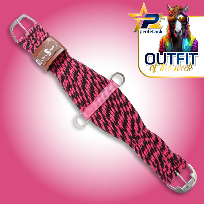 Classic Equine Colored 100% Mohair Cinch pink