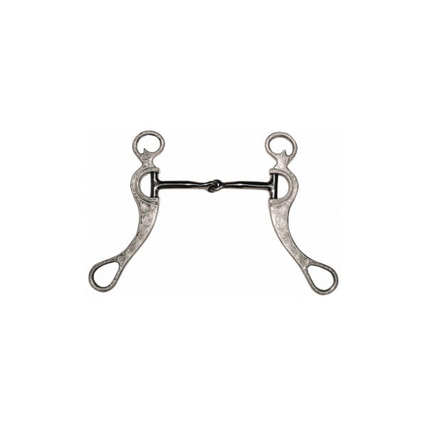 Pool´s Shanked Engraved Western Snaffle Bit