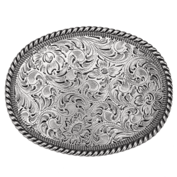 Buckle Oval Barbwire Flower