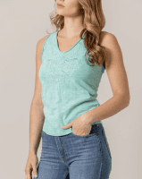 Kimes Ranch Willa Tank Top Turquoise
