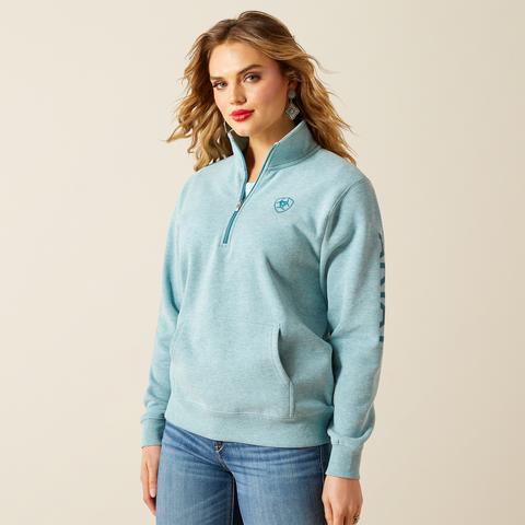 Ariat Womens Logo 1/2 Zip Sweatshirt