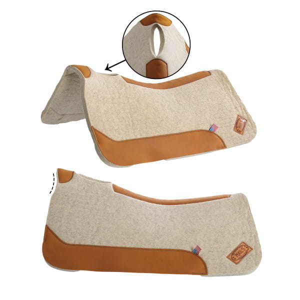 Pool´s 3/4&quot; Wool Felt Contour Saddle Pad