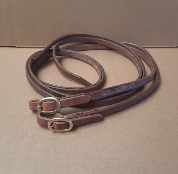 Brass Buckle 5/8&quot; Harness Split Reins