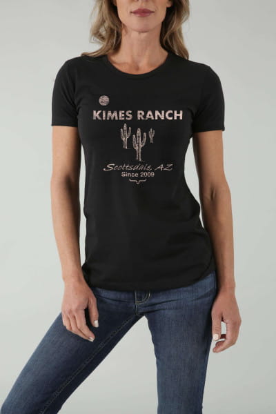 Kimes Ranch Ladies Welcome Tee Shirt black