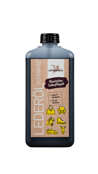 Lederöl schwarz 500ml