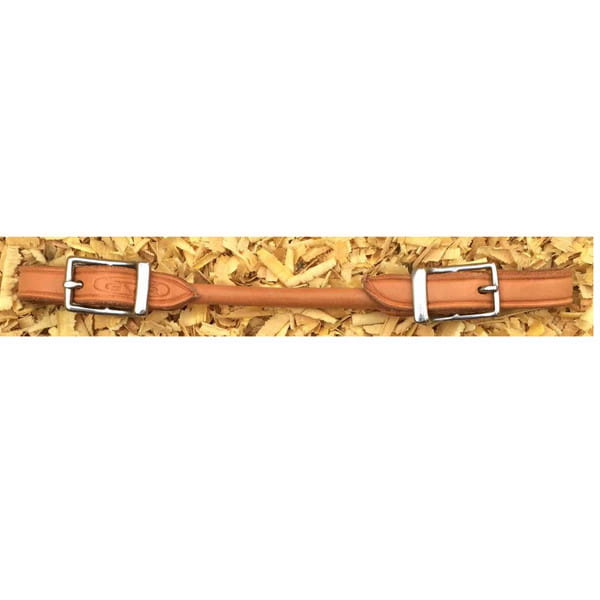 Cattleman´s rolled Curbstrap Kinnriemen rund